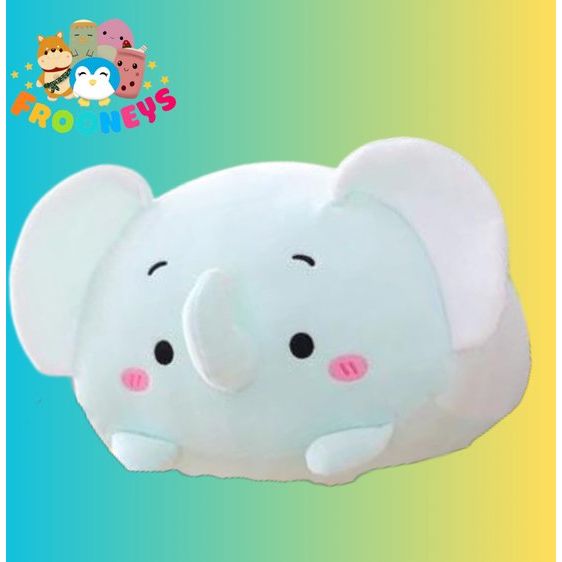 Frooneys Olly - Sleeper, pluche/plush/plushie knuffel kussen - Kawaii Olifant Sleeper - 60cm