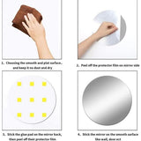 Spiegel Muurstickers Acryl, 2 Stukken 3D Spiegel Muursticker Zelfklevende DIY Behang Spiegel Muursticker Spiegel Tegels Kunst Decoratie Behang,30 * 30cm,voor Thuis Woonkamer(Zilver)