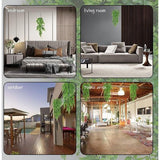 4 stuks hangende kunstplanten, 80cm kunstmatige hangende planten, nep klimop wijnstok, nep Boston groene plant plastic planten, voor muur, balkon, tuin, bruiloft, binnen, buiten, feest, decoratie (varen groene bladeren)