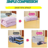 XL-vacuümzakken (110 x 80 cm) - grote vacuümzakken voor dekbedden, kleding, veren beddengoed, vacuümopbergzakken, 3 stuks voor kleding, dekbedden, beddengoed (3 stuks)