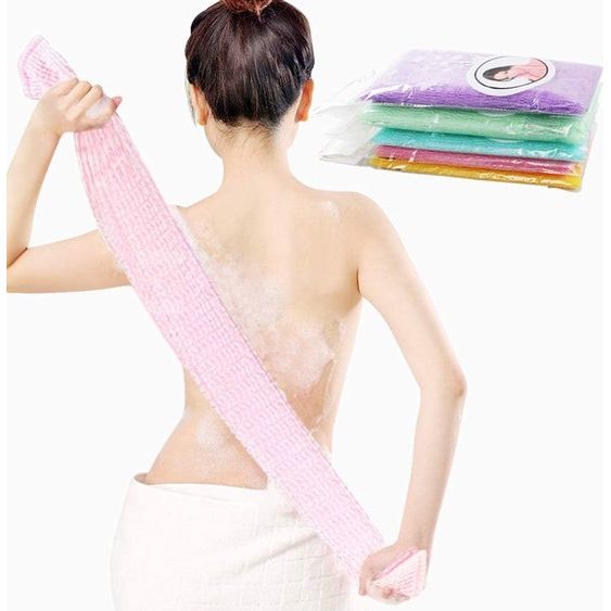 5 stuks peeling-badhanddoek nylon Japanse peeling lichaam douche exfoliërende washandjes handdoek lichaam douche reinigingssponzen voor dames en heren