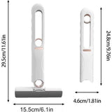 Desktop Reiniging Mini Mop met 3 reservekoppen Draagbare Squeeze Mop Handwasbare Desktop Reiniging Draagbare Opvouwbare Squeeze Mop Spons Mop voor ramen, vloer, muur, auto