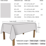 Tafelkleed rechthoekige bloemen, tafelkleden met pruimenbloemen, polyester, duurzaam, afwasbaar, tafelkleed voor keuken, etentjes (groen, 140 x 180 cm)