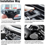 Auto-bekerhouder voor ventilatie, 2 stuks, universele bekerhouder, flessenhouder, verstelbare auto-ventilatiehouder voor koffiebekers en drankblikjes