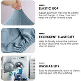 Universele stoelhoezen: geschikt voor de meeste stoelmaten, rughoogte (60-65 cm); zitlengte (45-55 cm); zitbreedte (41-51 cm) 6