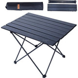 Klaptafel, draagbare campingtafel, aluminium inklapbaar tafelblad, ultralicht compact met draagtas voor buiten, strand (klein, 16"x13,5)