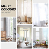 Set van 2 ooggordijnen, transparant gordijn, voile, gordijn, voile, afm. 183 x 140 cm, kleur wit