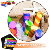 Set van 6 siliconen ijsvormpjes, ijslolly ijslollyvormpjes met deksel, herbruikbare siliconen ijsvormpjes, waterijslollykleuren, BPA-vrij, doe-het-zelf ijslollyvormpjes voor zelfgemaakte ijslolly's