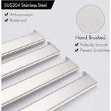 Swivelling Towel Rail 4 Arms Bathroom Stainless Steel Bath Towel Holder 50 cm 180° Rotation Brushed A2104S4L50-2