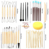 61-delige keramische gereedschappen Clay Sculpting Set, Polymeer Clay Tools Clay Sculpting Tools, Aardewerk Carving Tools voor Graveren Modellering Embossing Moulding Art