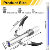 Mondstuk met 30 cm hondenriem, M6, M8, M10 zeenippel, snelle G-koppeling voor huisdieren, 1/8 inch NPT huisdierkoppeling, ergonomische dubbele handgreep voor alle huisdieren