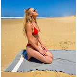 XXL 8x Fouta strandhanddoek, handdoek, saunahanddoek, badhanddoek, hamamdoek, cadeauset, extra groot, licht, 100 x 200 cm (kleuren: babyink-hemelsblauw-zalm-cappuccino-kaki-jeansblauw-koraal-aqua)