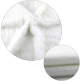 Kerstboomrok, 35 inch, ronde vorm, kerstboomstandaard, sneeuwvlok, wit, Pl¨¹sch, kerstboomdeken, afdekking voor kerstboom, versiering, vloerdecoratie, kerstdecoratie