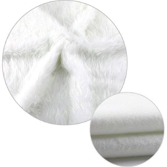 Kerstboomrok, 35 inch, ronde vorm, kerstboomstandaard, sneeuwvlok, wit, Pl¨¹sch, kerstboomdeken, afdekking voor kerstboom, versiering, vloerdecoratie, kerstdecoratie