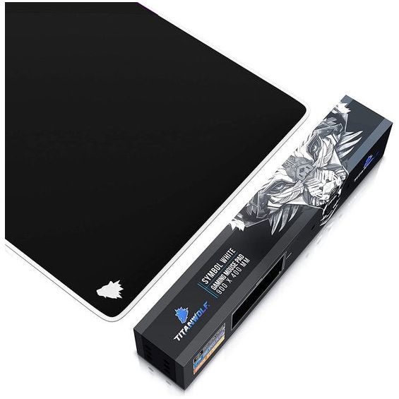 XXL Speed Gaming Muismat Titanwolf 900 x 400 mm - grote muismat placemat-verbetert precisie en snelheid