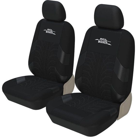 Autostoelhoezen voor voorstoelen, autostoelbeschermer, bandrails, autostoelaccessoires, zwart