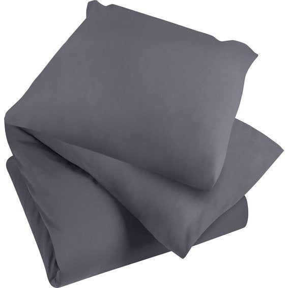 Beddengoed 140 x 200 cm - microvezel dekbedovertrek 140 x 200 cm + 1 kussensloop 65 x 65 cm - grijs Vertaling: Beddengoed 140 x 200 cm - microvezel dekbedovertrek 140 x 200 cm + 1 kussensloop 65 x 65 cm - grijs