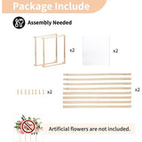 Set van 2 hoge gouden bruiloftsdecoraties, bloemenhouders voor bruiloften en evenementen