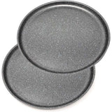 Pizzaplaat - pizzavorm - aluminium - antiaanbaklaag - set van 2-30 cm