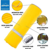 Microvezel handdoek, voor sauna, fitness en sport - strandhanddoek, sporthanddoek - 50x30cm - Geel