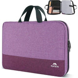 Laptoptas 15,6 inch, TSA-vriendelijke laptophoes 15/6, waterafstotende laptoptas met vakken en vakken, compatibel met notebook, cadeau voor vrouwen, paars