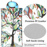 Brillenkoker, 2 stuks draagbare zonnebrillen etui met kliksluiting brillenkoker zachte bril beschermhoes leesbrillenetui voor dames met reinigingsdoekje