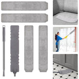 Telescopische plumeau Wasbare stofmop met 4 wasbare doeken, telescopische reiniger, telescopische plumeau, lange uitschuifbare plumeau voor slaapbank, meubelvloer, huishoudspleetstof