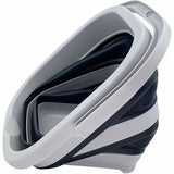 5 l opvouwbare rechthoekige praktische mand/emmer (grijs/antracietzwart (set van 2)