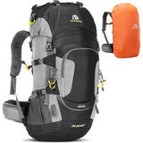 Backpack Rugzak Trekkingrugzak 60L Heren Dames Wandelrugzak Waterdicht met regenhoes voor bergbeklimmen, klimmen, trekking, sport, reizen, kamperen