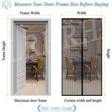 Magnetisch vliegengaas, insectenbescherming, vliegengordijn, muggennet voor balkondeur, terrasdeur, automatisch sluiten, zonder boren