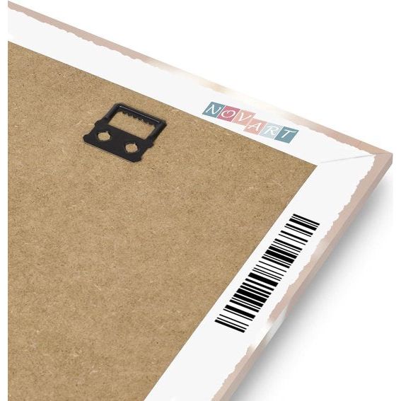 Klaar om op te hangen - wandafbeeldingen set in boho stijl - beige afbeelding XXL voor de woonkamer N008735a, 30x40 cm - 3 afbeeldingen.