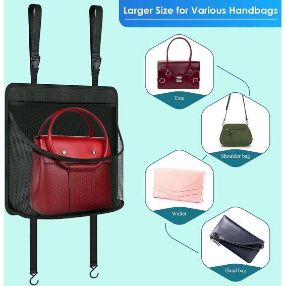 Auto-organizer tussen voorstoelen, auto-nettas, opbergtas, middenconsole, achterbank, organizer voor snacks, portefeuilles, dranken, telefoon