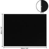 4 stuks lege zwarte doeken om te beschilderen, 40 x 50 cm, voorgespannen groot canvas, zwart canvas voor acrylverf, olieverfschilderijen, schetsen en tekeningen