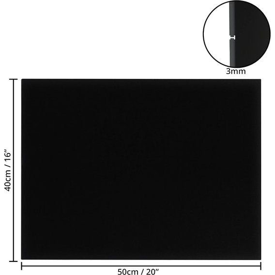 4 stuks lege zwarte doeken om te beschilderen, 40 x 50 cm, voorgespannen groot canvas, zwart canvas voor acrylverf, olieverfschilderijen, schetsen en tekeningen