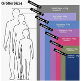 Microvezel handdoekenset (180 x 80 cm grote badhanddoek + 100 x 50 cm handdoek), sporthanddoek, fitnesshanddoek, reishanddoek, strandhanddoek voor sport, reizen, yoga, camping, strand, gym