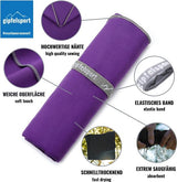 Microvezel handdoek, voor sauna, fitness en sport - strandhanddoek, sporthanddoek - 140x70cm - Paars