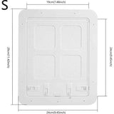 Kattenluik, hondenluik, kattenluik voor insectenbescherming, muggenbeschermingsaccessoires voor katten, kattenluik, binnendeur, vliegenhor, kattenluik voor puppy's en kleine katten (wit)