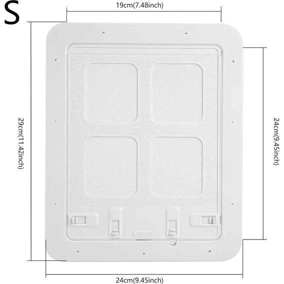 Kattenluik, hondenluik, kattenluik voor insectenbescherming, muggenbeschermingsaccessoires voor katten, kattenluik, binnendeur, vliegenhor, kattenluik voor puppy's en kleine katten (wit)