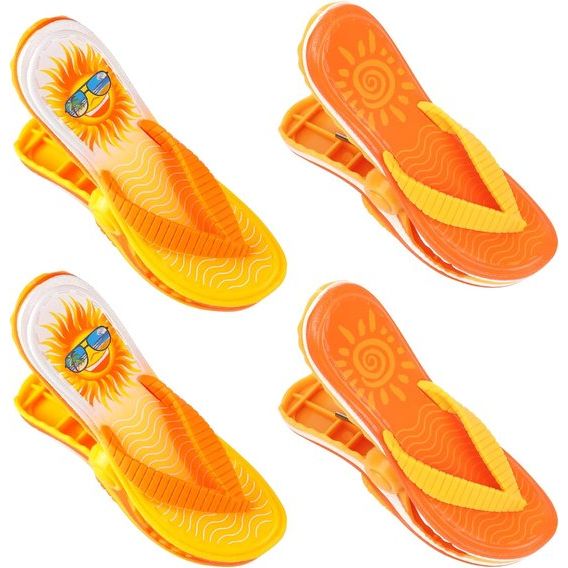 4 stuks strandhanddoekklemmen, handdoekklemmen voor strandligstoelen, grote badhanddoekklemmen voor ligstoelen, strandklemmen voor handdoeken, was, zonnebed, klemmen voor strandhanddoek