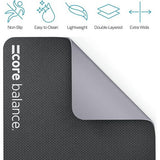 Yogamat & schouderriem, gemaakt van 6 mm dik schuim, antislip en scheurvast, milieuvriendelijk materiaal, ideaal voor Pilates, geurloze fitnessmat, 183cm x 65cm x 6mm, 6 verschillende kleuren