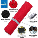 Microvezel handdoek, voor sauna, fitness en sport - strandhanddoek, sporthanddoek - 180x80cm - Rood Gepatroneerd
