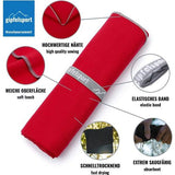 Microvezel handdoek, voor sauna, fitness en sport - strandhanddoek, sporthanddoek - 50x30cm - Rood