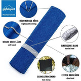 Microvezel handdoek, voor sauna, fitness en sport - strandhanddoek, sporthanddoek - 50x30cm - Blauw Gepatroneerd