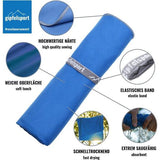 Microvezel handdoek, voor sauna, fitness en sport - strandhanddoek, sporthanddoek - 80x40cm - Blauw