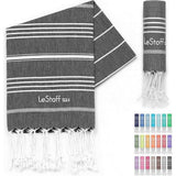 Traditionele hamamdoek, strandhanddoek, badhanddoek, saunahanddoek, voor spa, sport, yoga, en reizen - Het duurzame alternatief voor badstof. De betere doek., 50 x 100 cm