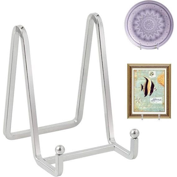 Ezel staander plaat standaard metaal - 4 stuks bordenstandaard - decoratieve bordenhouder - decoratieve plaat houder - 4,5 inch ijzeren ezel voor borden | foto | boeken | afbeelding | fotolijst