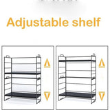 Make-up organisator Tafelplank Zwart Kruidenrek Houten tafelorganizer Bureauopslagsysteem Bureauorganizer Multifunctionele boekenplank Modern ontwerp voor school Thuiskantoor