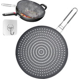 Siliconen spatbeschermingspannen, 32cm opvouwbare spatbescherming van siliconen, universele panspatbescherming, spatbeschermingsdeksel voor potten en pannen, spatbeschermingspan ter bescherming tegen vetspatten, grijs