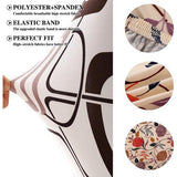 Stoelhoezen, 6 stuks, universeel, stretch, set van 6, moderne, elastische duurzame stoelhoezen voor eetkamer, banket, decoratie, klassiek wit