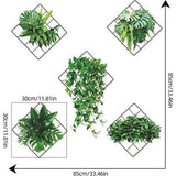 3D groene planten muurstickers, muurtattoo planten groen, muurstickers groene klimop bladeren muursticker, 3D muurstickers planten voor keuken, slaapkamer, woonkamer